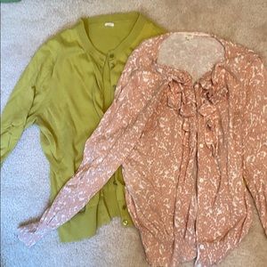 Lot 2 J Crew Xl cardigans
